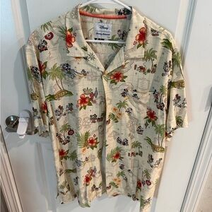 Tommy Bahama Disney Christmas Men's Floral Print Button Down Shirt